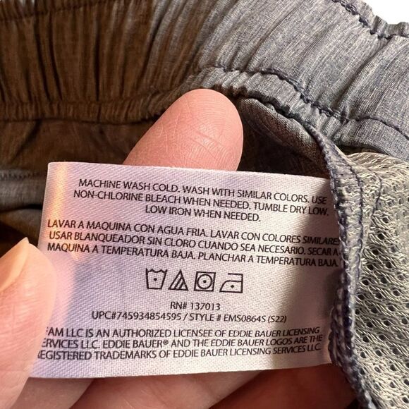 Eddie Bauer indigo blue pull on stretch poly men's shorts 3XL - Picture 7 of 11